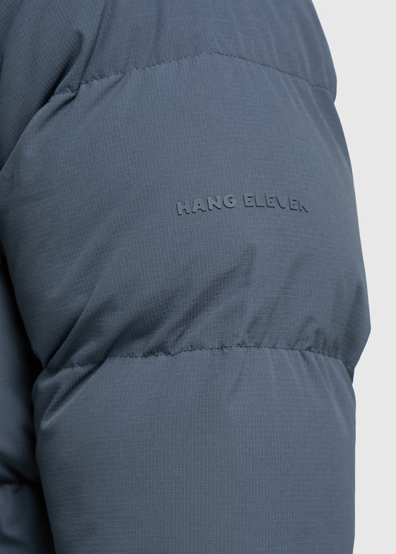 Ribstop Puffer Jacket - Ombre Blue