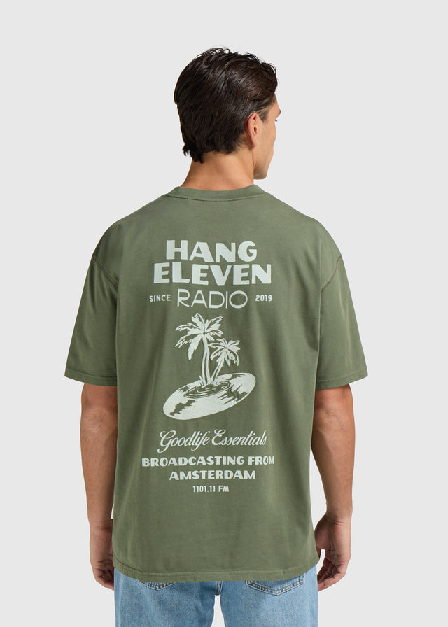 T-shirt radio - Vert foncé