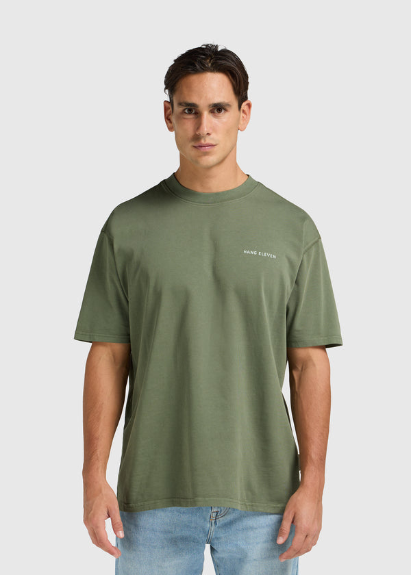 Radio Tee - Moss Green