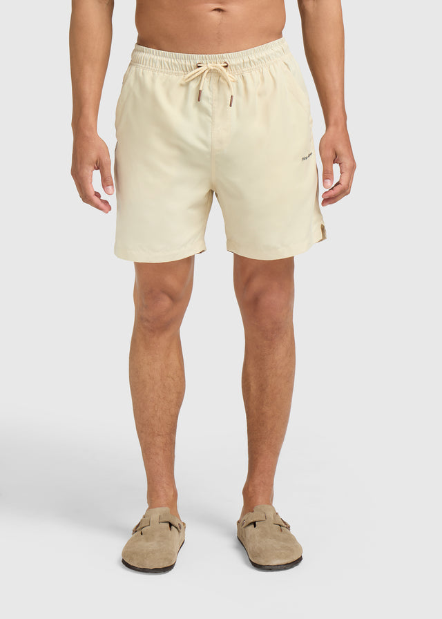 Solide Badeshorts – Sand