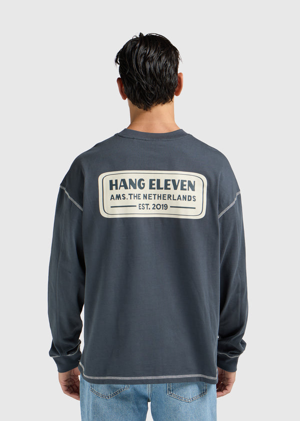 Badge Longsleeve - Ombre Blue