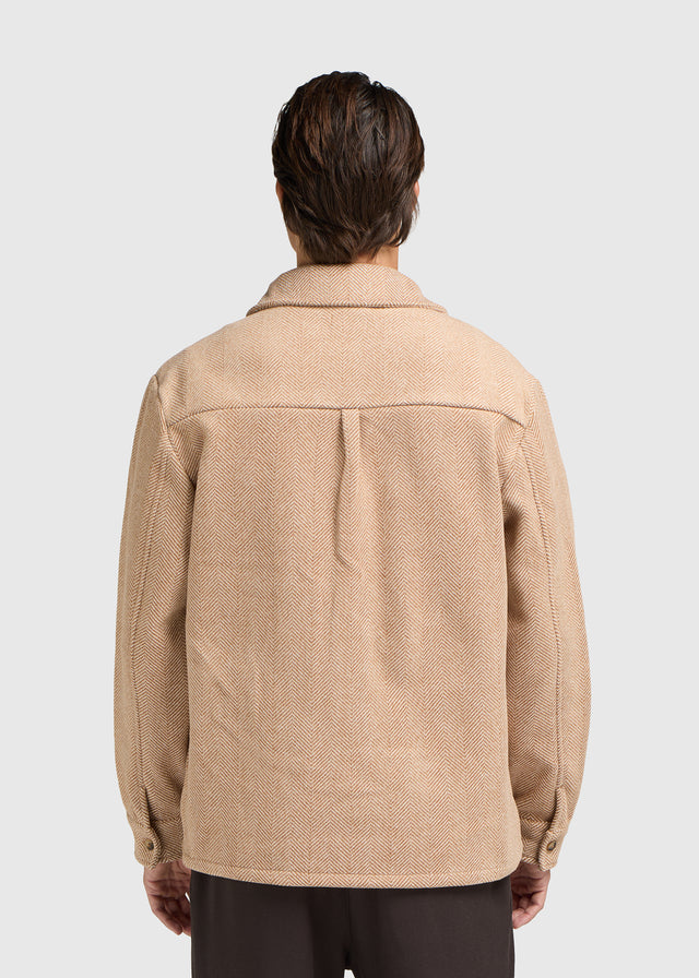 Veste zippée à chevrons - Désert