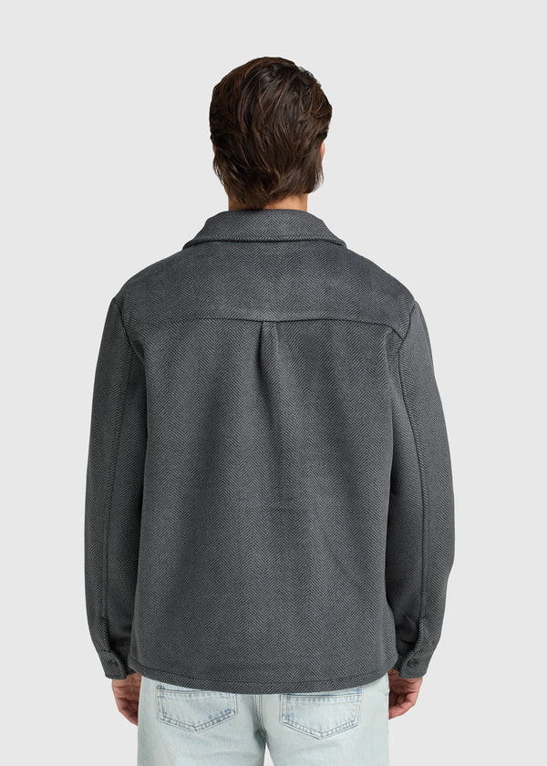 Herringbone Zip Jacket - Antra Melange