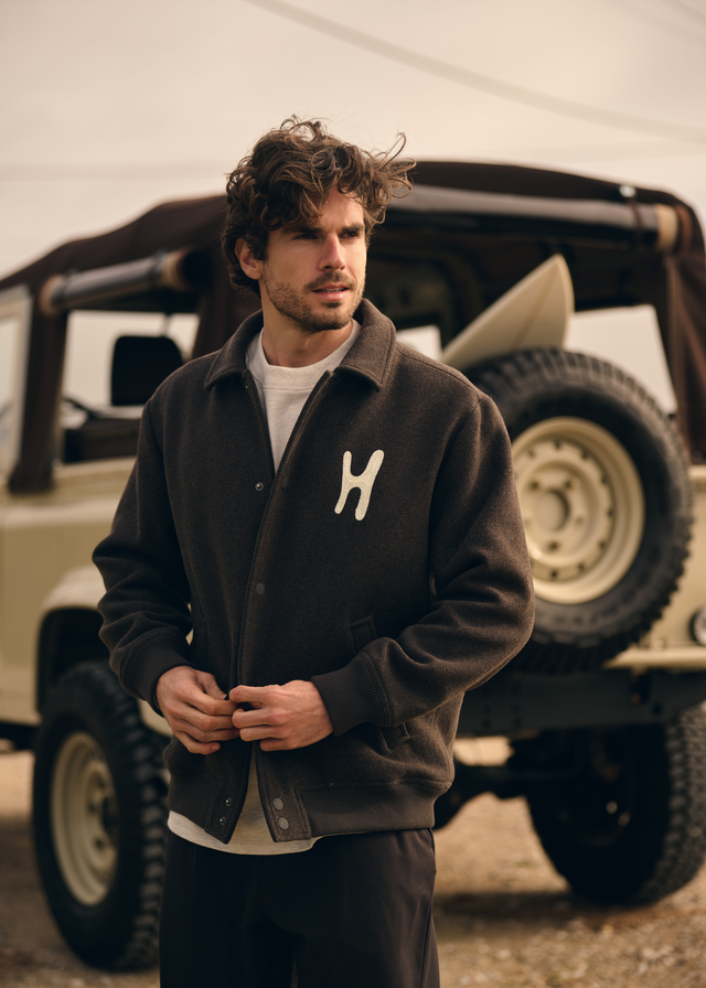 Collegejacke - Braun