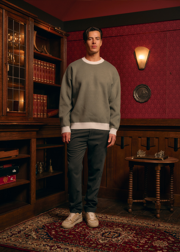 Contrast Knit - Green