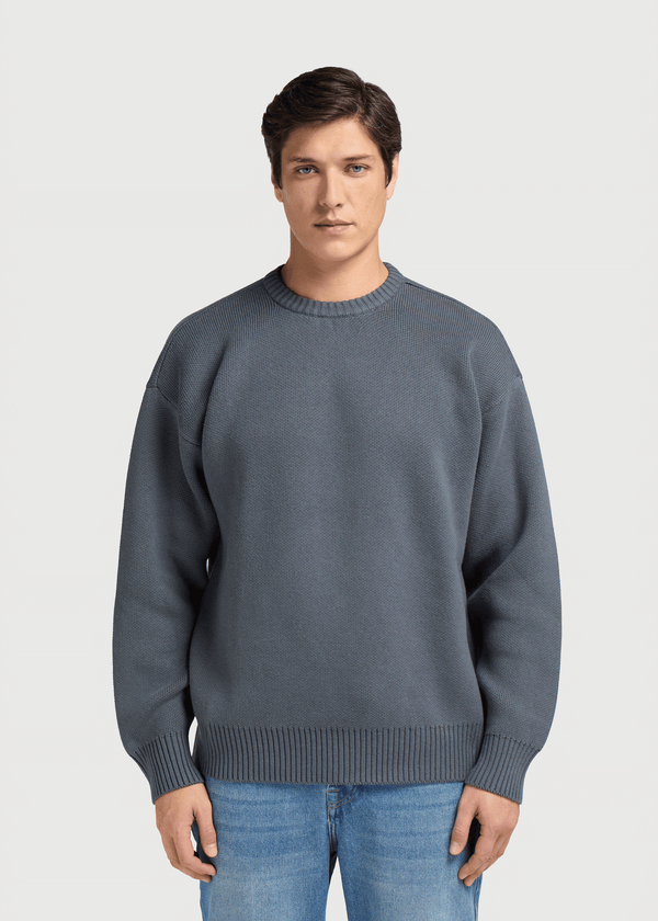 Paradise Knit Crewneck - Ombre Blue