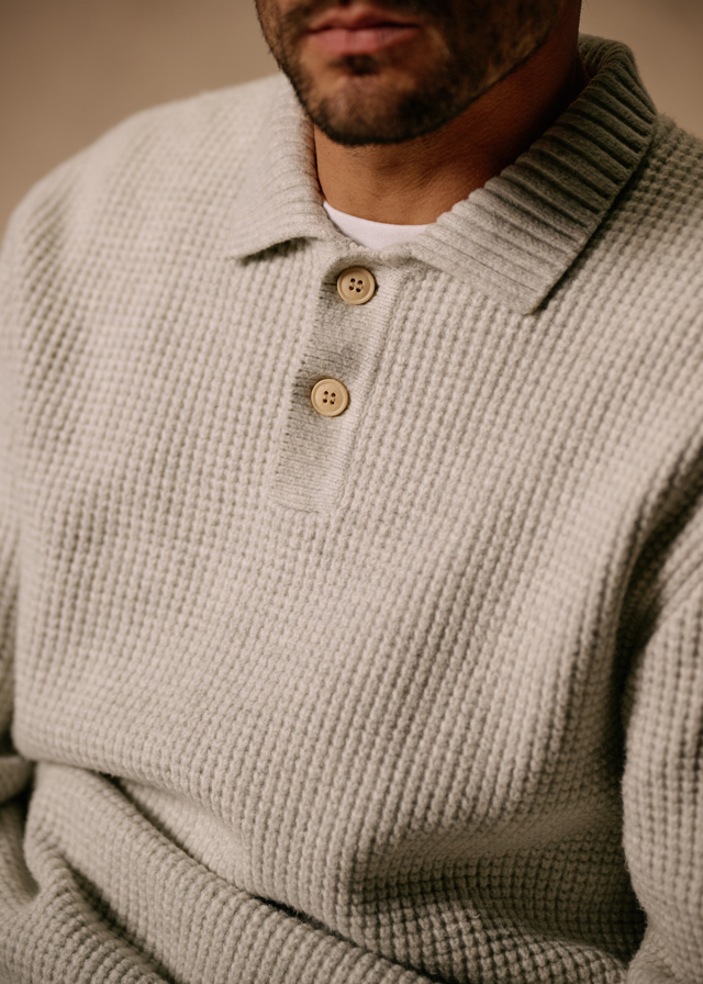 Polo Structure - Gris Mêlée 