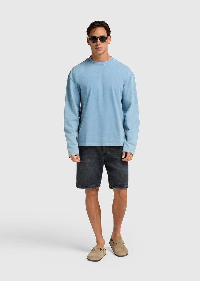 Vintage Washed Longsleeve - Light Blue