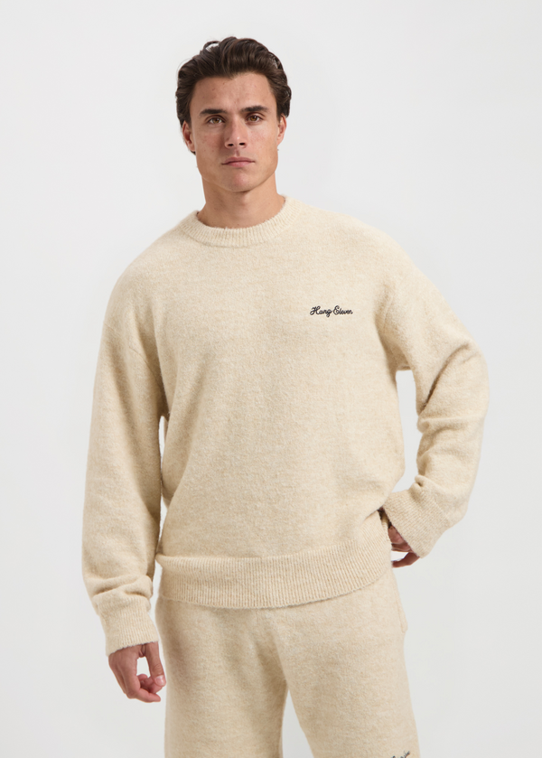 Soft Knitted Crewneck - Sand
