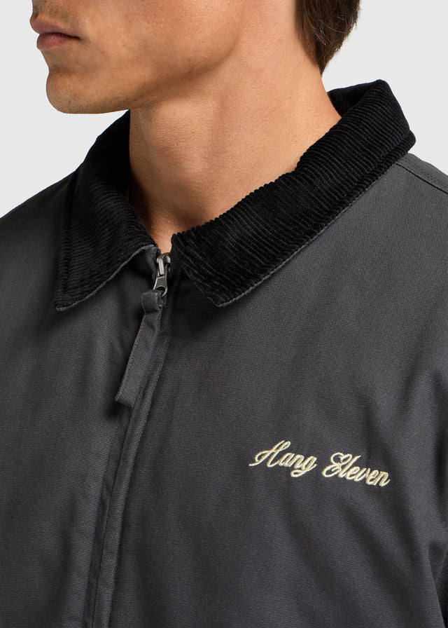 Premium Arbeitsjacke – Mitternachtsschwarz