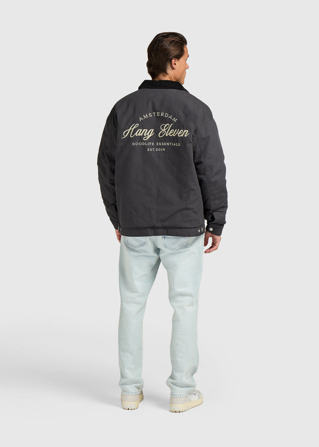 Premium Arbeitsjacke – Mitternachtsschwarz