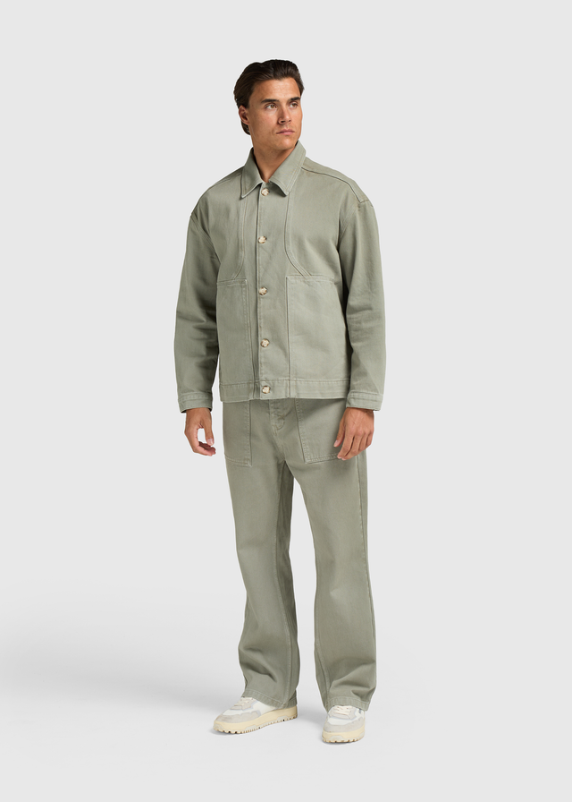 Worker Overshirt – Schiefergrün