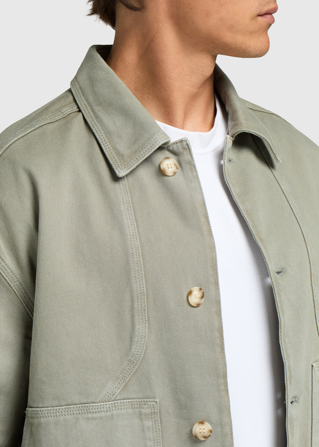 Worker Overshirt – Schiefergrün