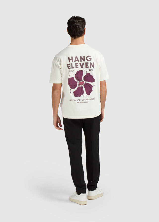Floral Tee - White Sand