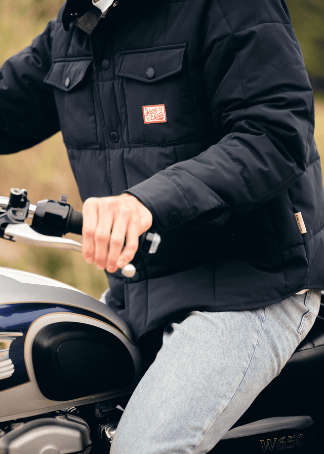 Padded Coach Jacket - Midnight Black