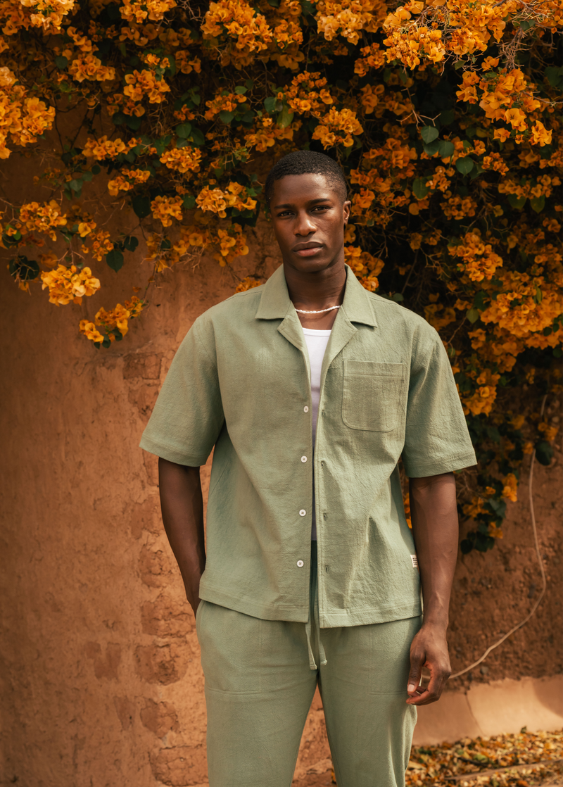 Chemise Structure - Vert Sauge