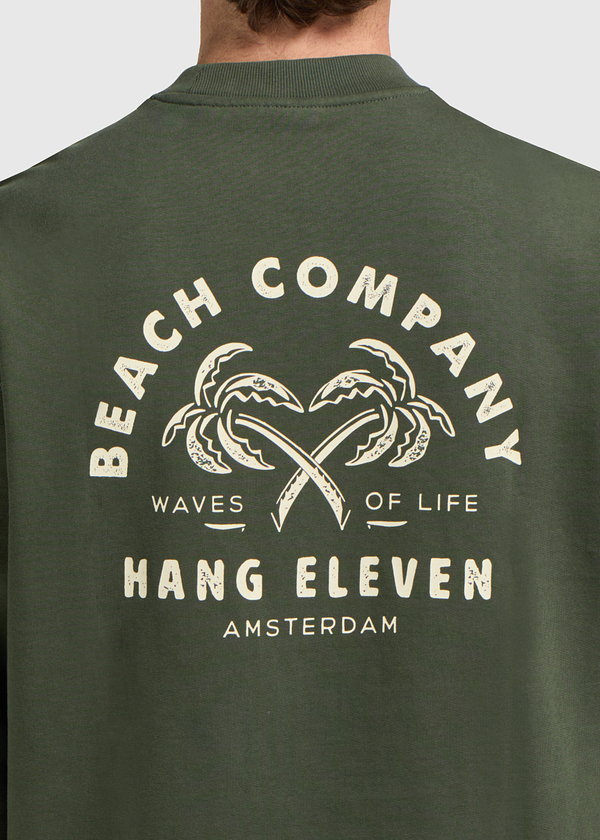 Palm Crewneck - Dark Green
