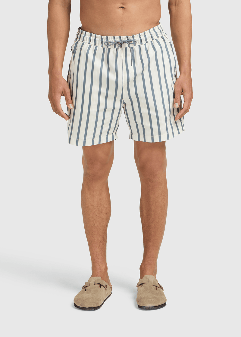 Multi Striped Swim Short - Sand