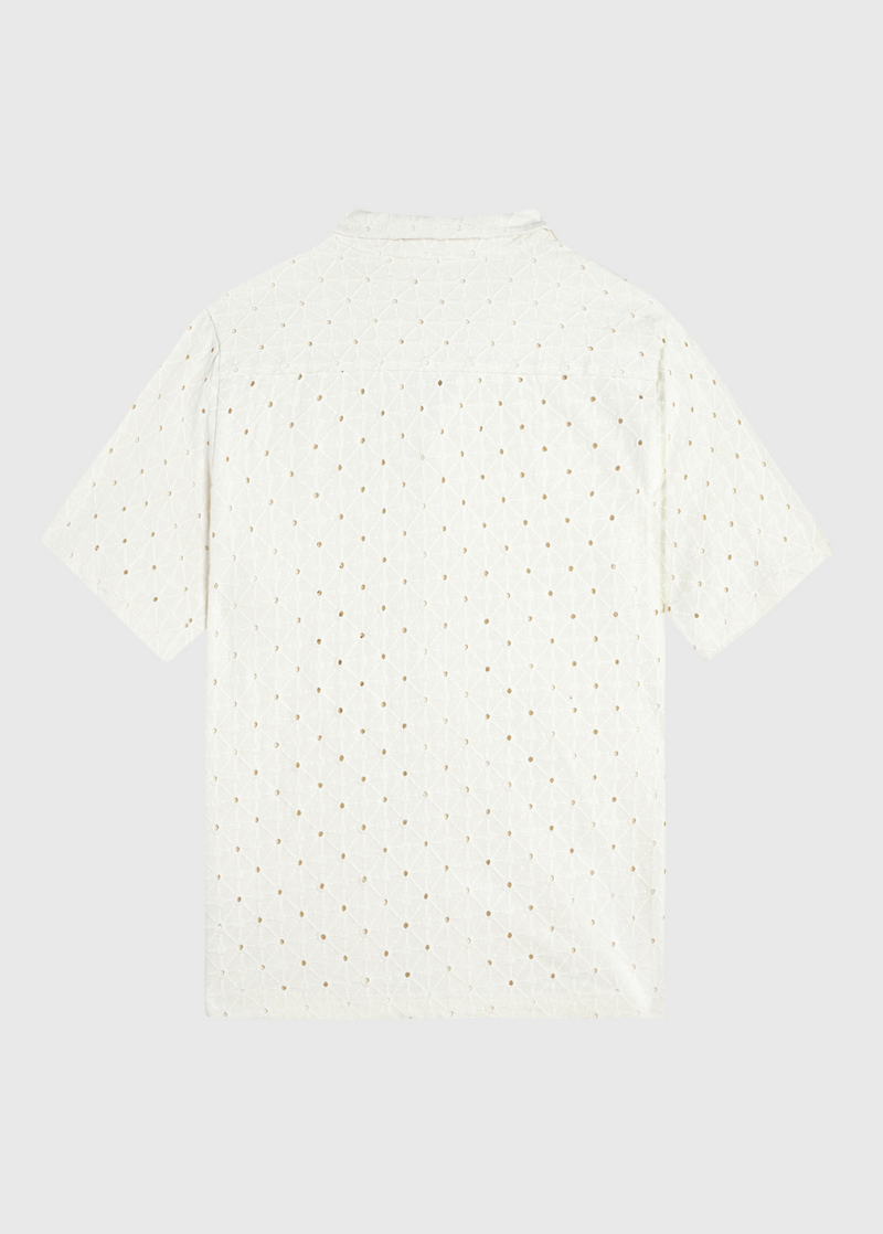 Gehäkeltes Sunrise-Shirt – Weißer Sand