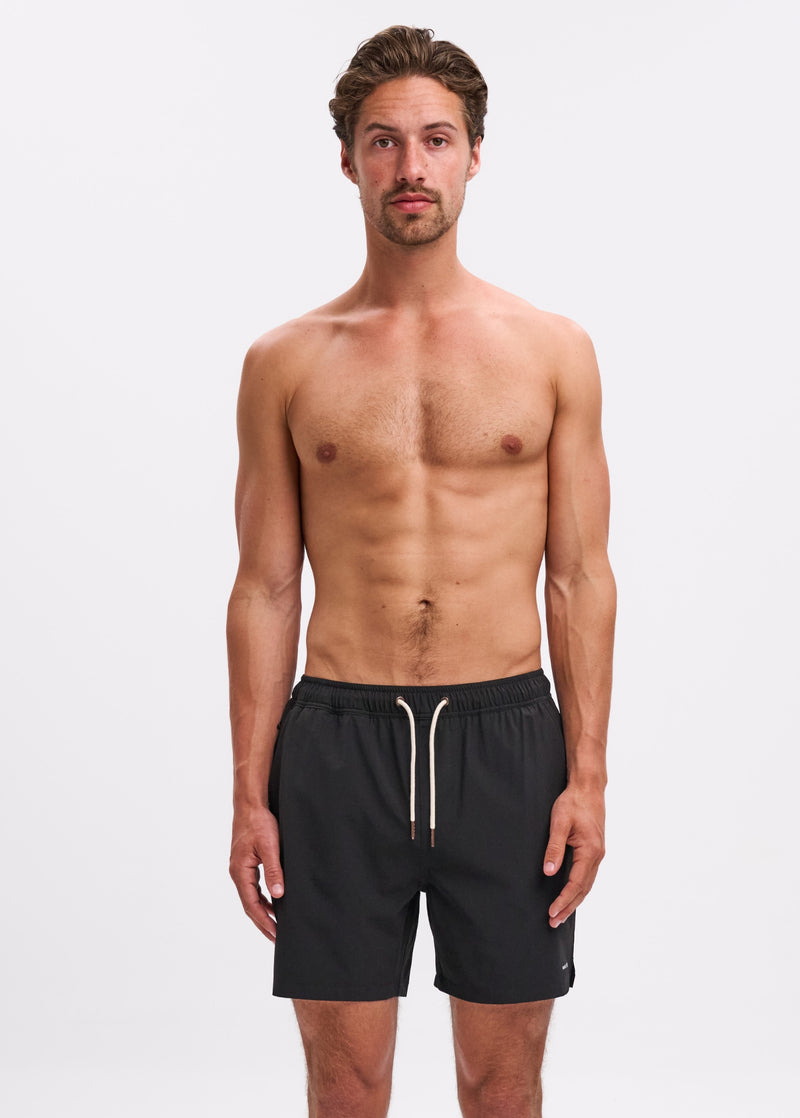 Hybrid-Badeshorts – Schwarz