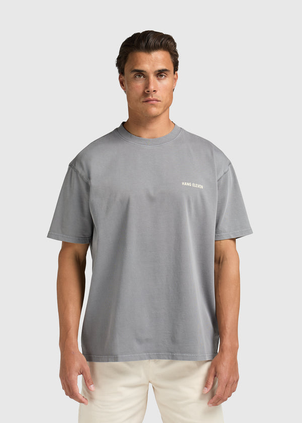 Washed Sunburn tee - Stone Grey