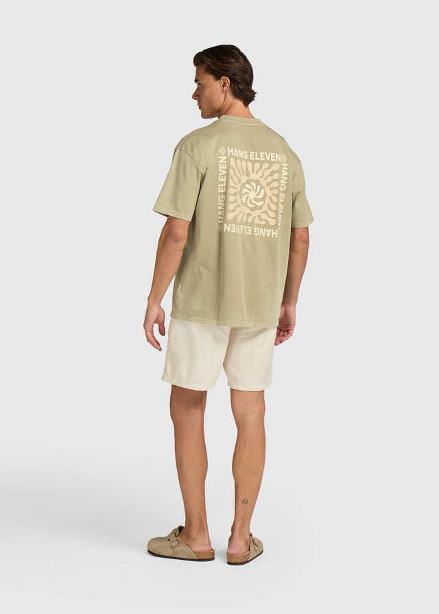 Off Grid T-Shirt – Washed Schiefergrün