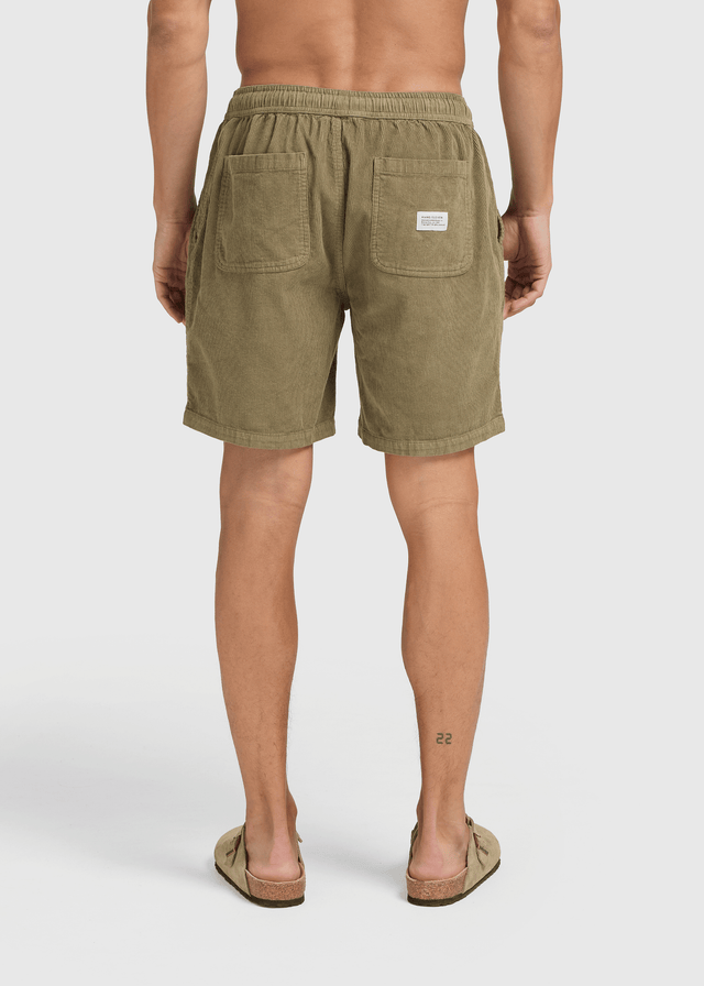 Short en velours côtelé - Vert