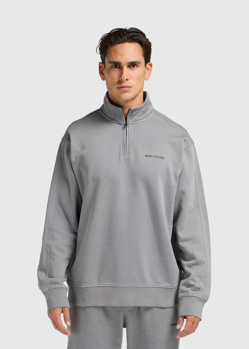 Premium Blanks Half Zip - Washed Grey