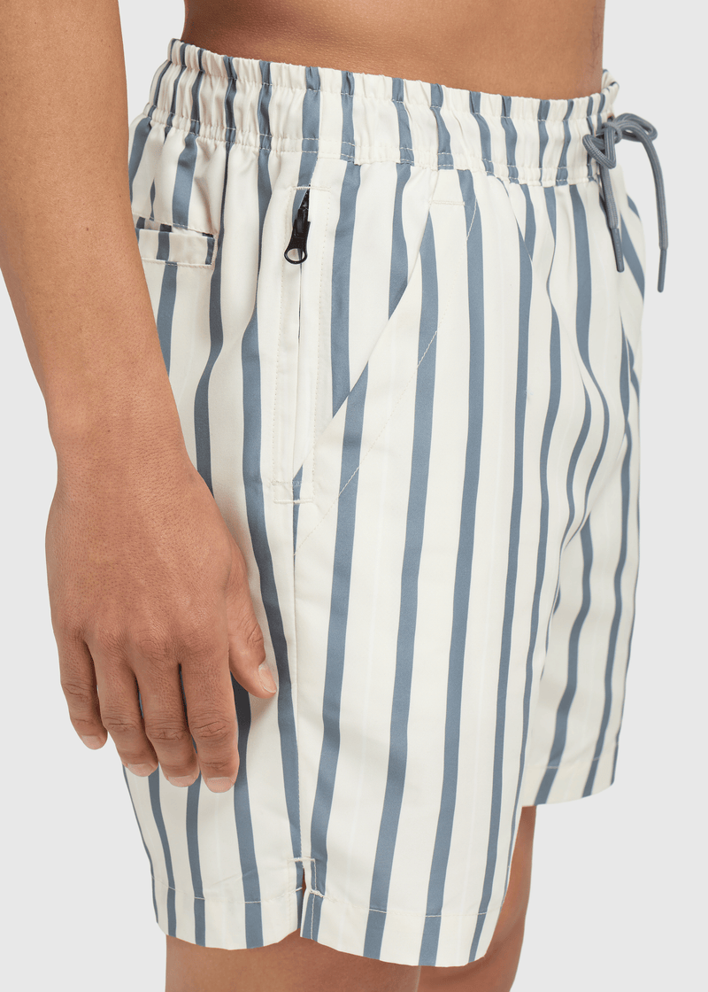 Multi Striped Swim Short - Sand