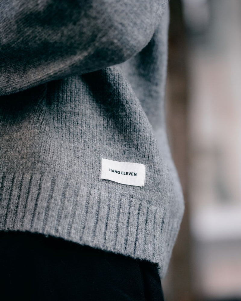 Heavy Knit Crewneck - Dark Grey