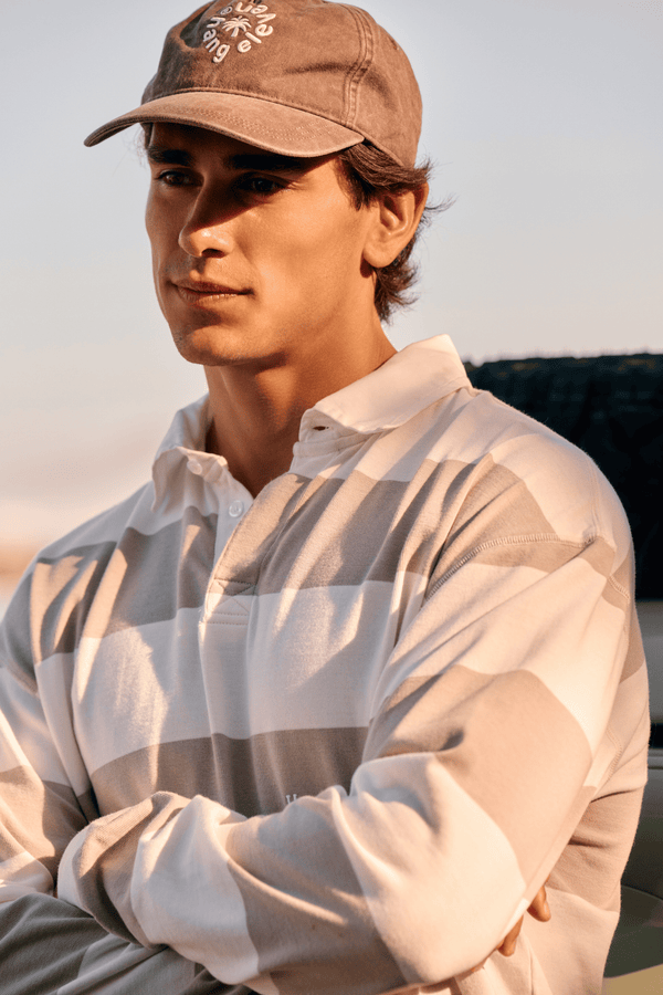 Big Stripe Polo - Sand