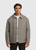 Gefüttertes Overshirt – Braun