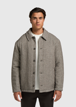 Gefüttertes Overshirt – Braun