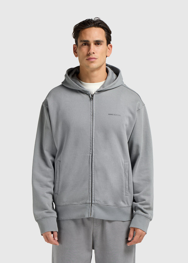 Veste zippée Premium Blanks - Gris délavé