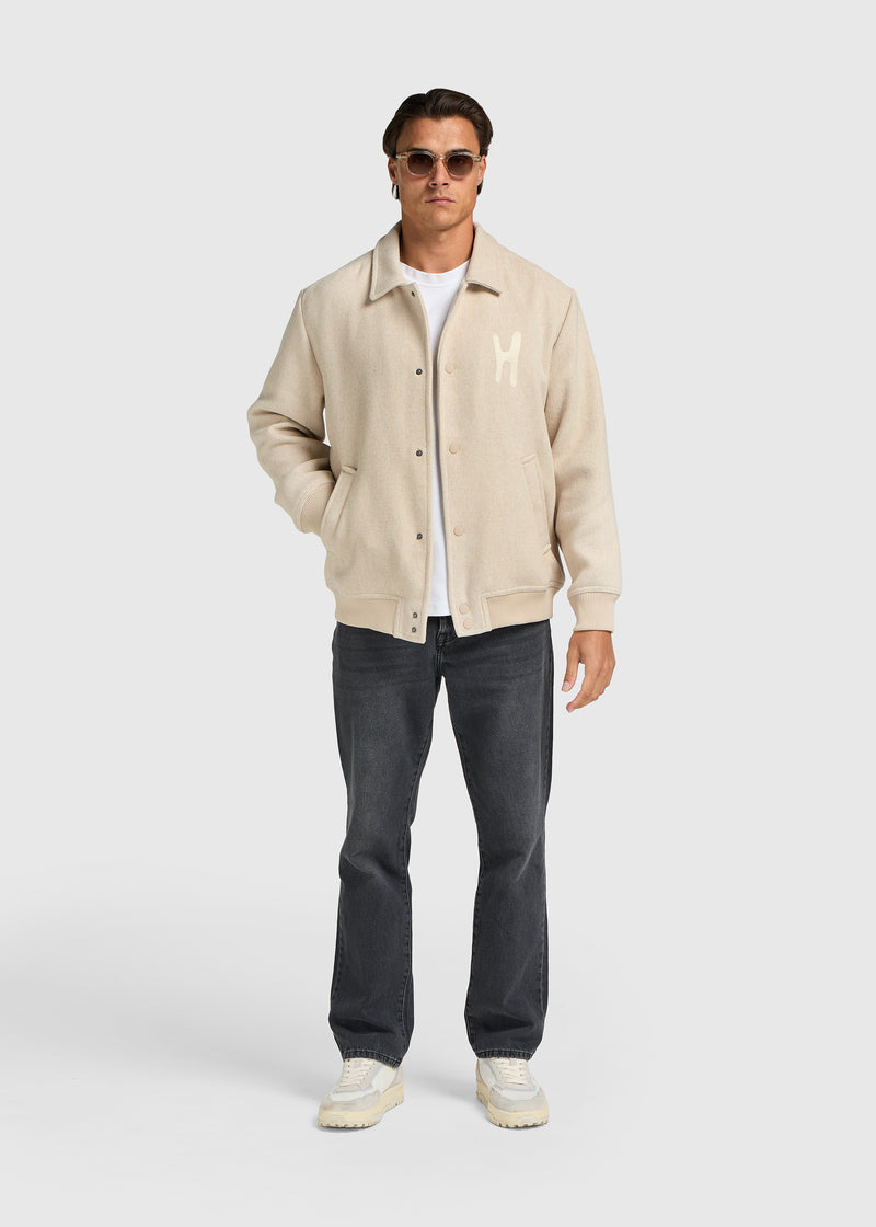 Varsity Jacket - Sand