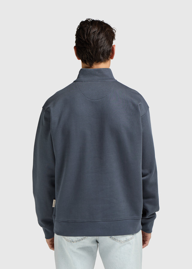Pull demi-zip - Bleu ombré