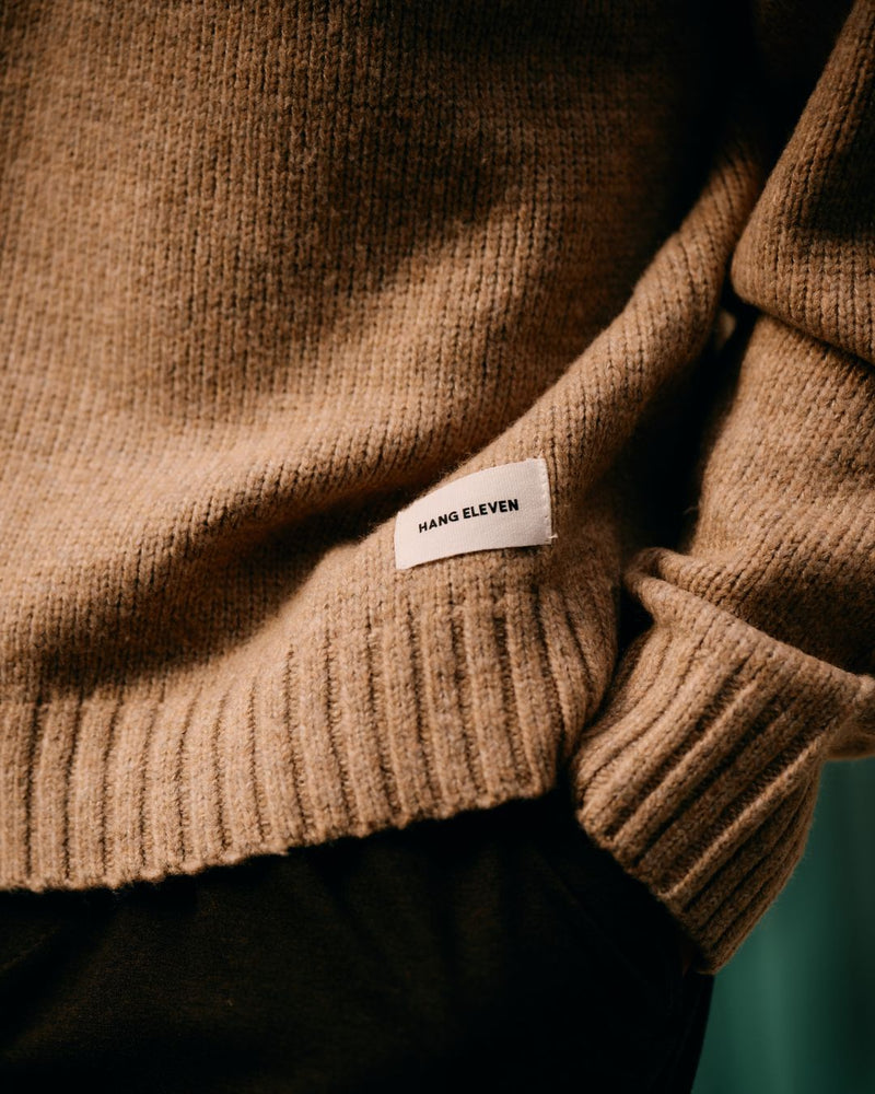 Thomas Knit Crewneck - Dark Sand