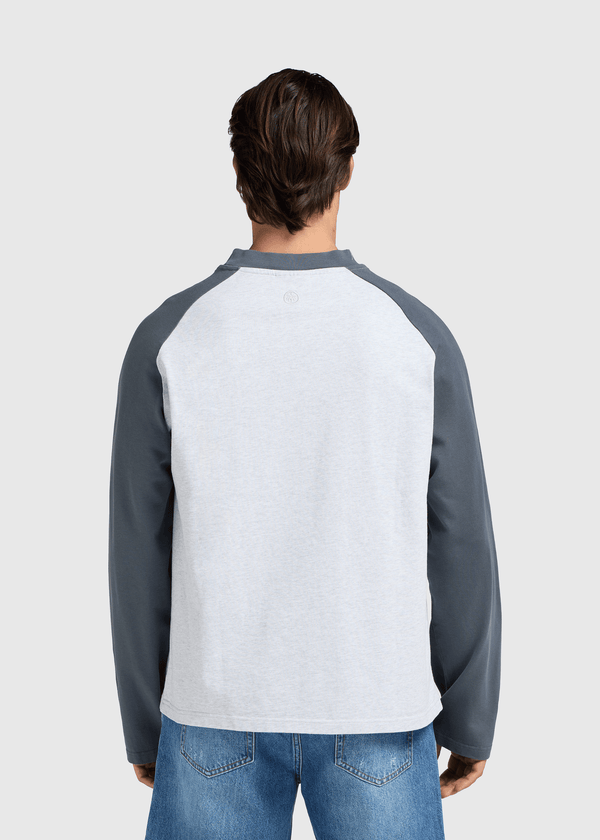 Colour Block Longsleeve - Ombre Blue