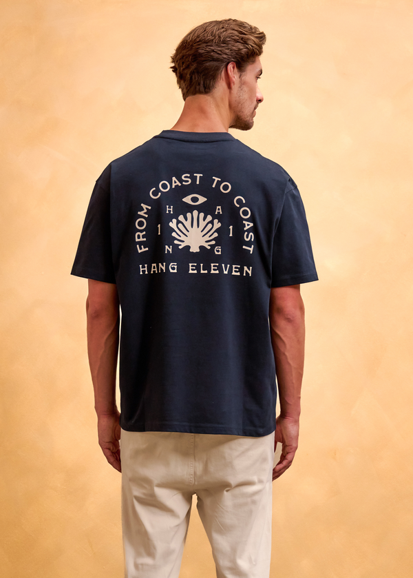 T-shirt Organic Coast - Bleu Marine