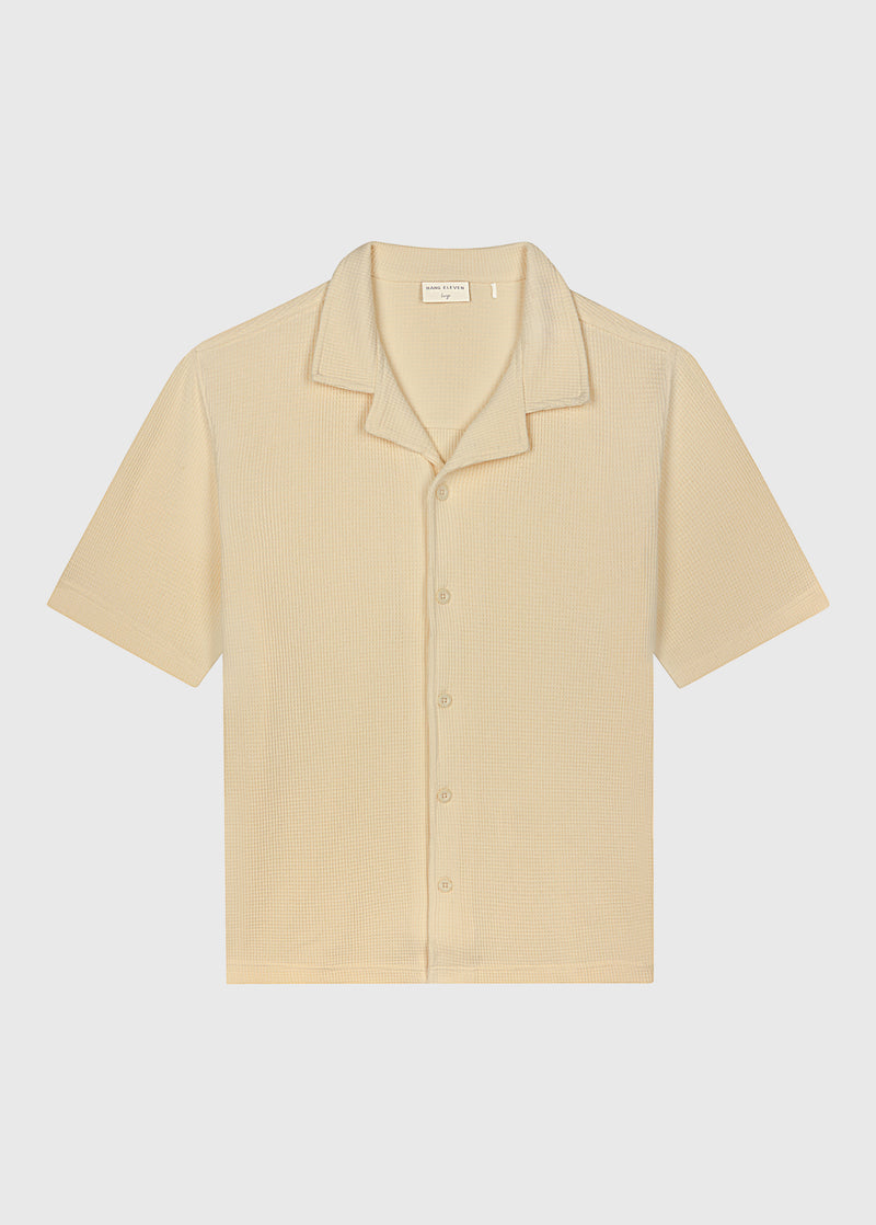 Waffelhemd - Beige