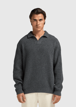 Riva Waffle Polo - Anthracite