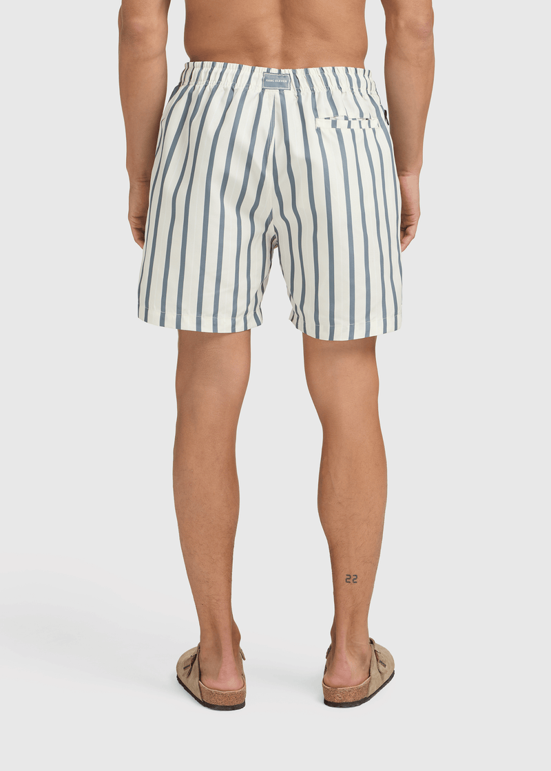 Multi Striped Swim Short - Sand