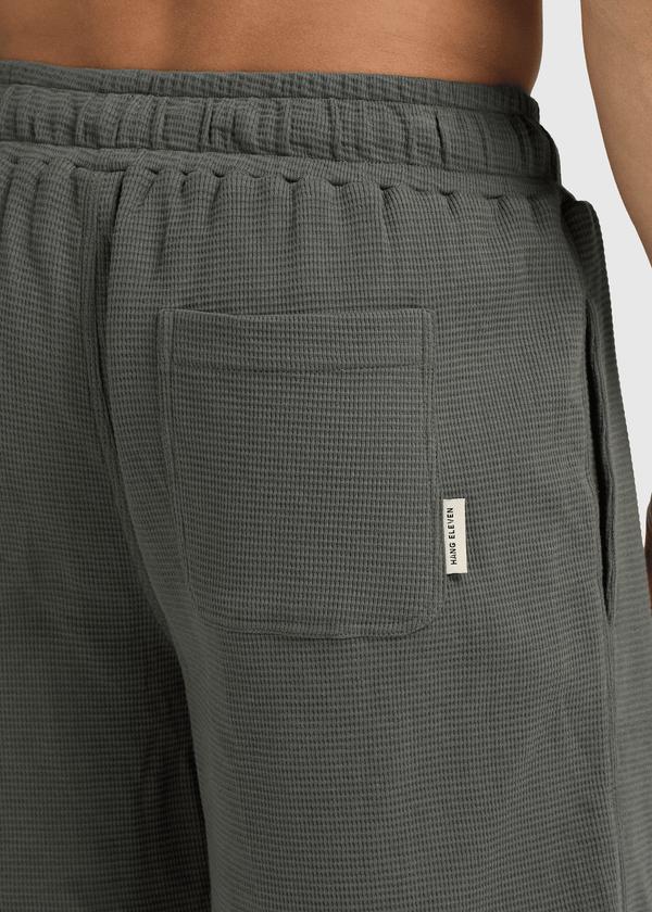 Relaxed Waffle Short- Chimera Green