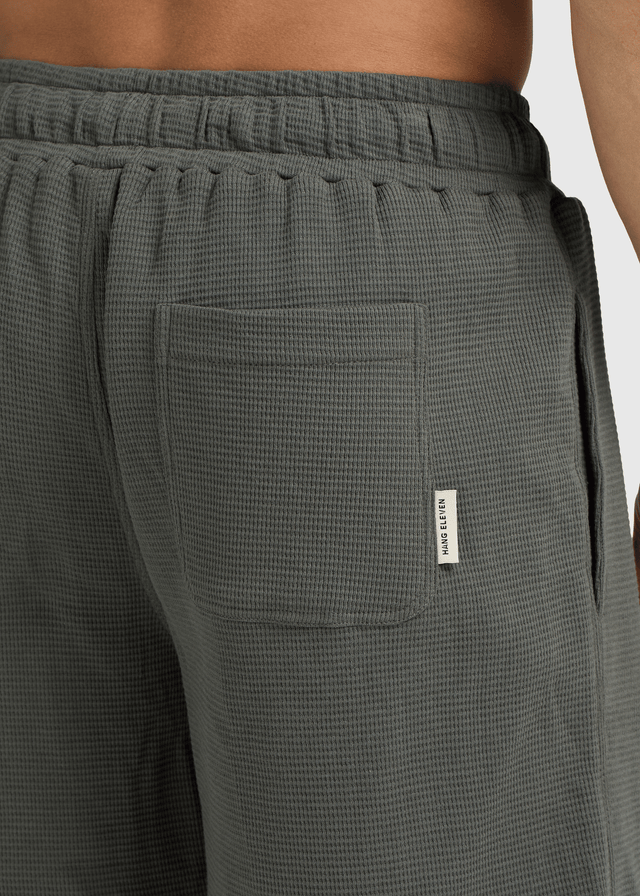 Short gaufré décontracté - Vert chimère