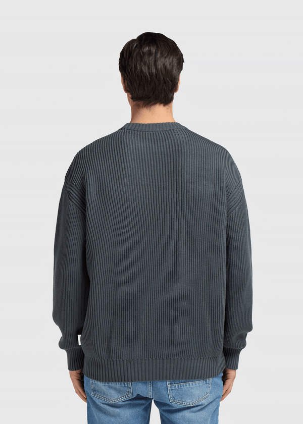 Chain Embro Crewneck - Mid Blue