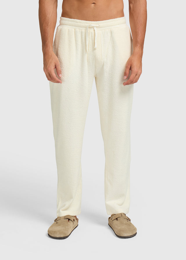 Toweling Bouclé Pants - Off White