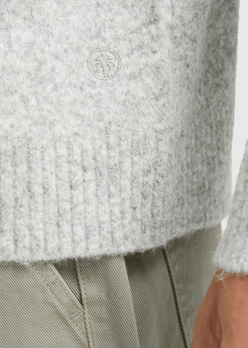 Soft Knit Crewneck - Grey Melee