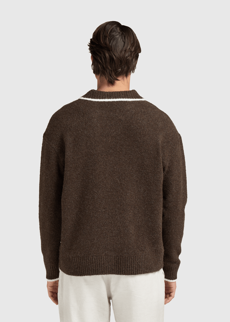Soft Knit Polo - Espresso