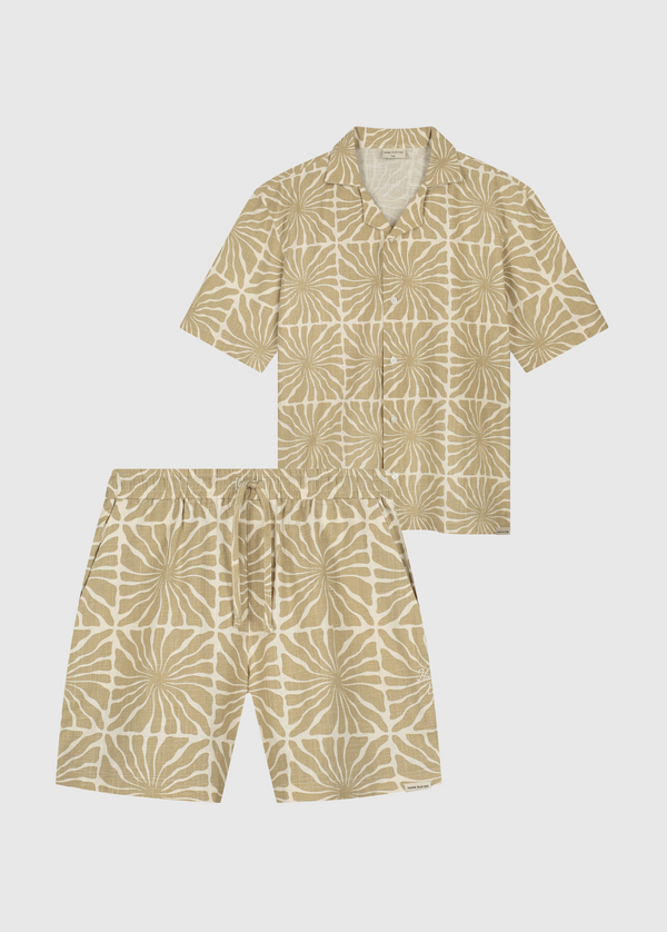 Flower Slub Set - Sand
