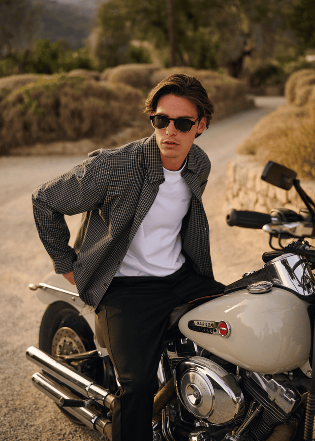 Max Check Shirt - Off Black